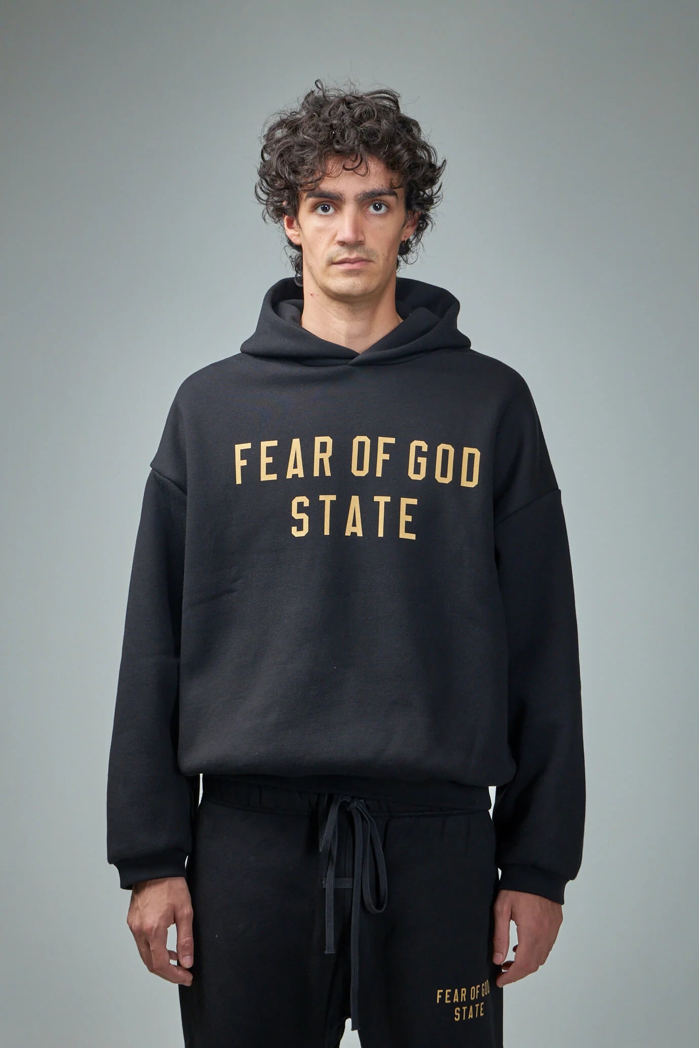 Fear of God Essentials Fleece Hoodie Black