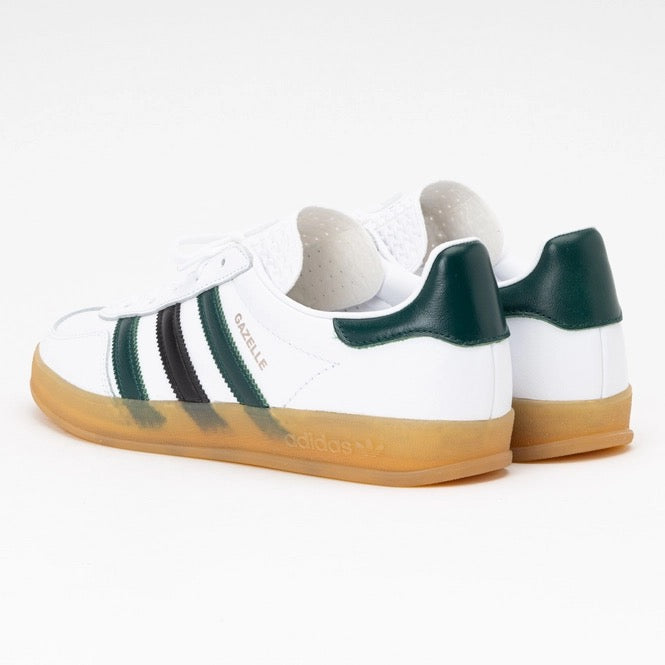 Adidas Women Gazelle Indoor Cloud White Collegiate Green Core Black