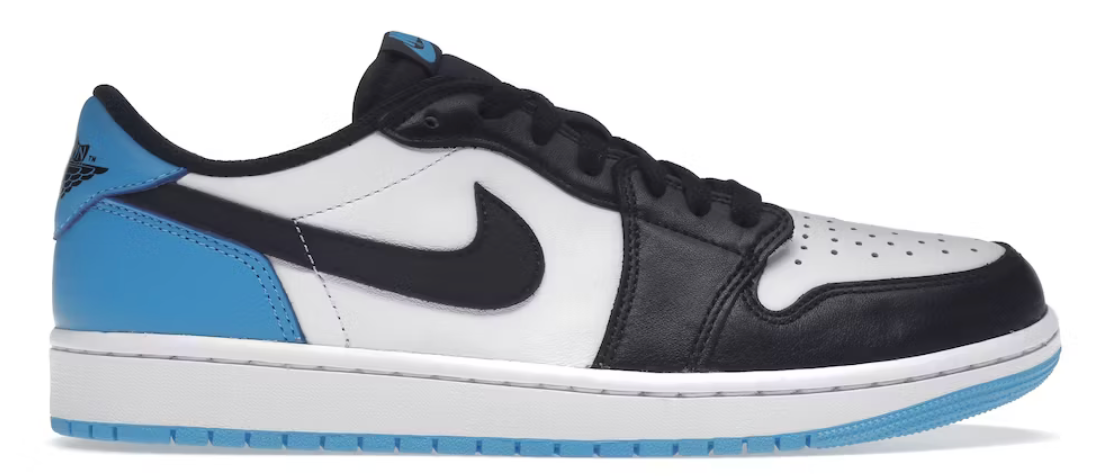 Jordan 1 Retro Low OG Black Dark Powder Blue