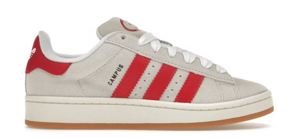 Adidas Campus 00s Crystal White Better Scarlet