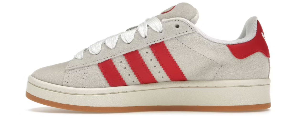 Adidas Campus 00s Crystal White Better Scarlet