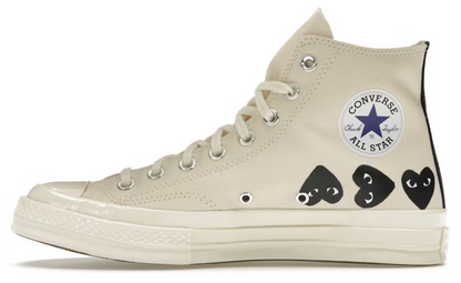 Converse Chuck Taylor All Star 70 Hi Comme des Garcons PLAY Multi-Heart Milk