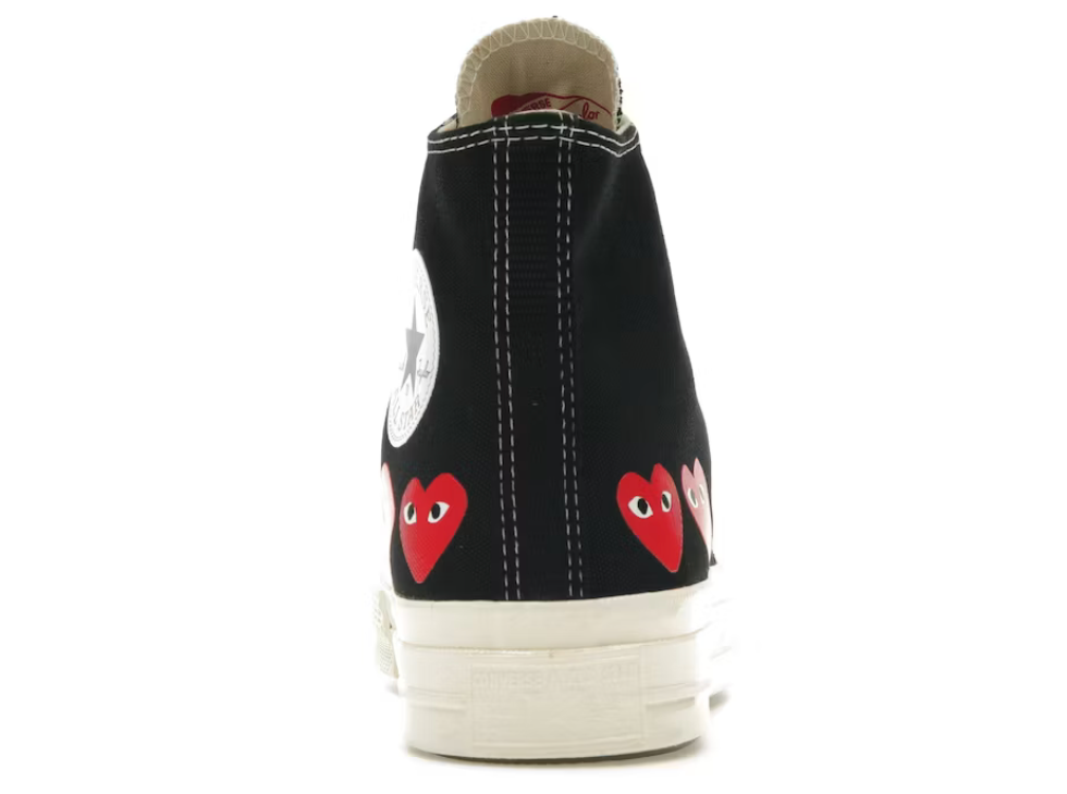 Converse Chuck Taylor All Star 70 Hi Comme des Garcons PLAY Multi-Heart Black