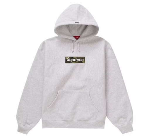 Supreme Box Logo Hooded Sweatshirt (FW23) Ash Grey