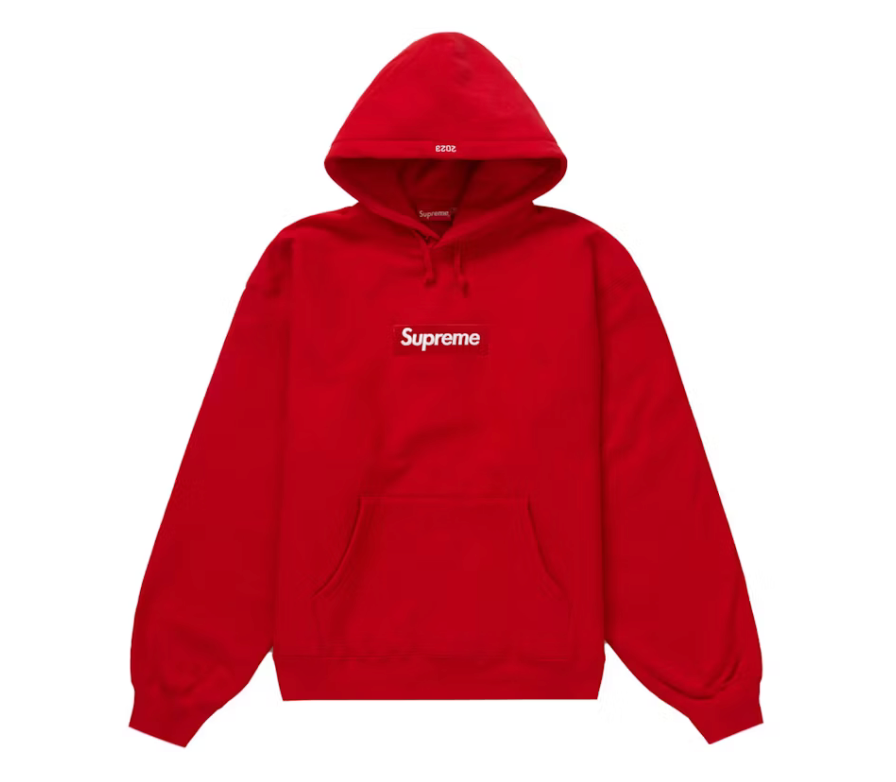 Supreme Box Logo Hooded Sweatshirt (FW23) Red