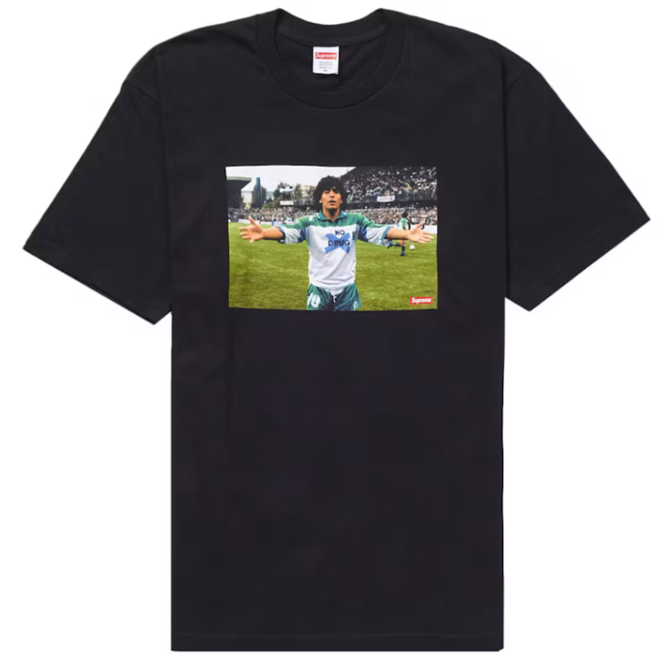 Supreme Maradona Tee Black