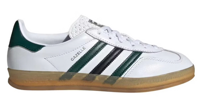 Adidas Women Gazelle Indoor Cloud White Collegiate Green Core Black