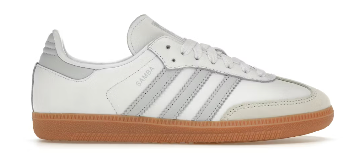 Adidas Samba OG White Halo Blue Gum (Women's)