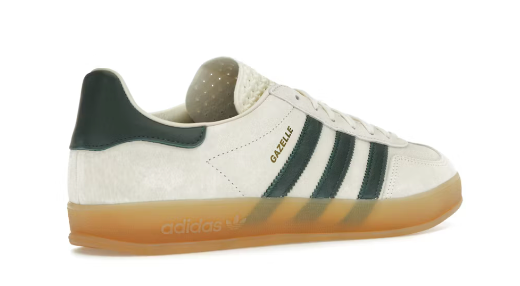 Adidas Gazelle Indoor Cream White Collegiate Green Gum