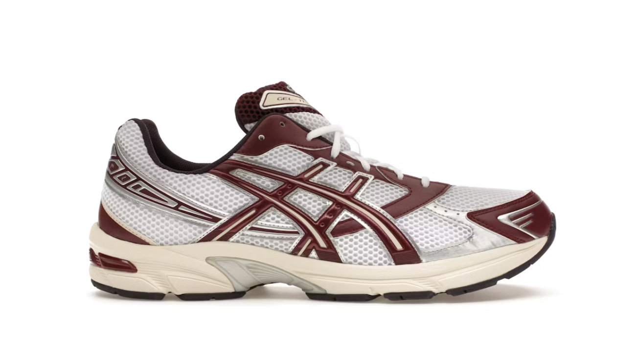 ASICS Gel-1130 White Maroon Banner