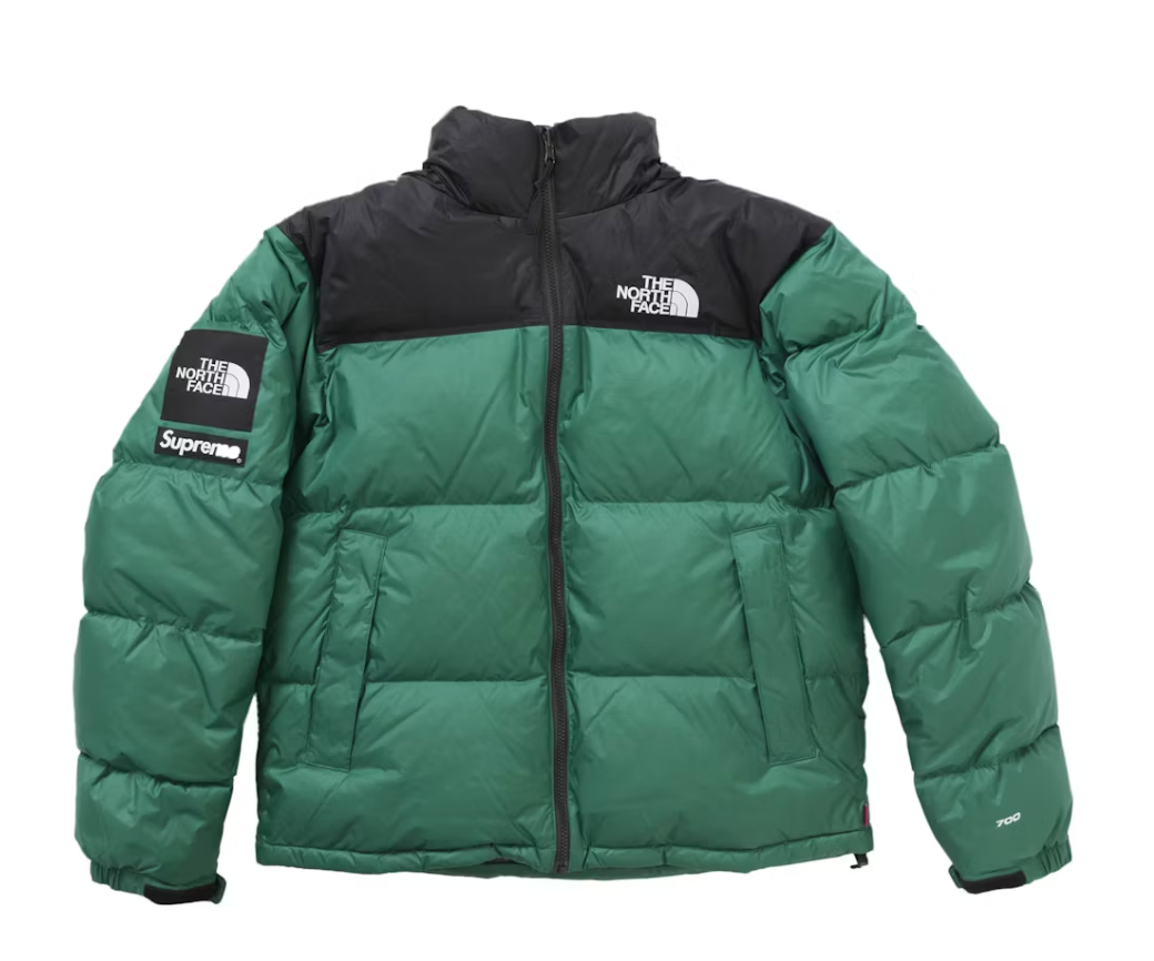 Supreme The North Face Nuptse Jacket Green