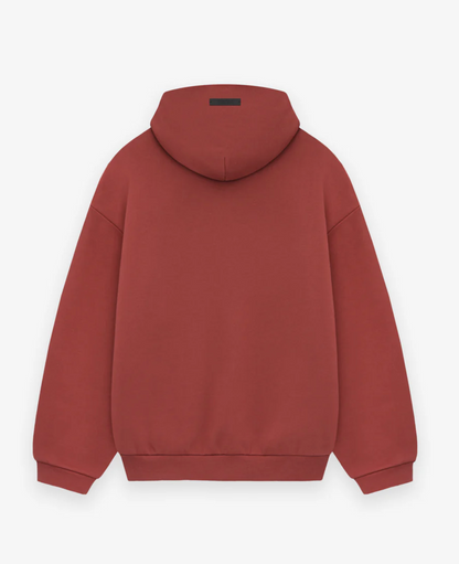 ESSENTIALS Fleece Hoodie Crimson