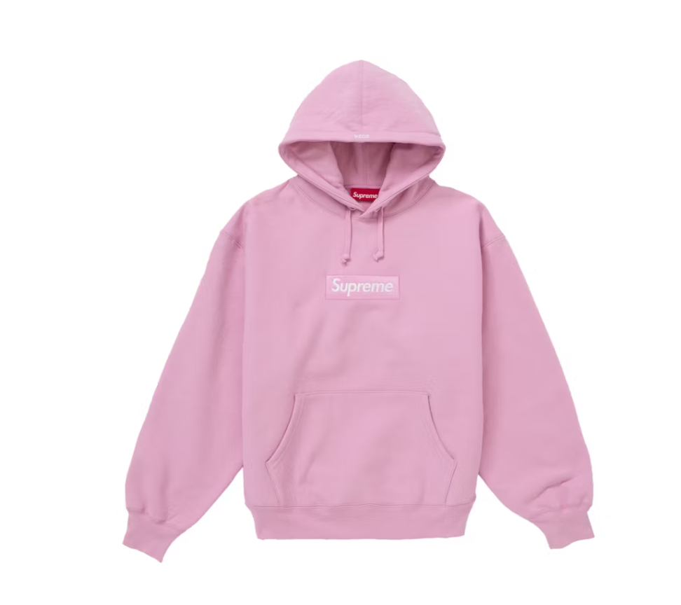 Supreme Box Logo Hooded Sweatshirt Sweatshirt (FW24) Pink