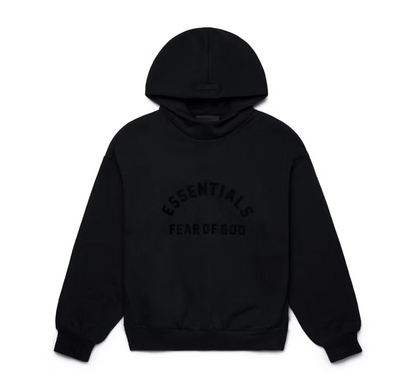 Fear of God Essentials Arch Logo Hoodie Jet Black