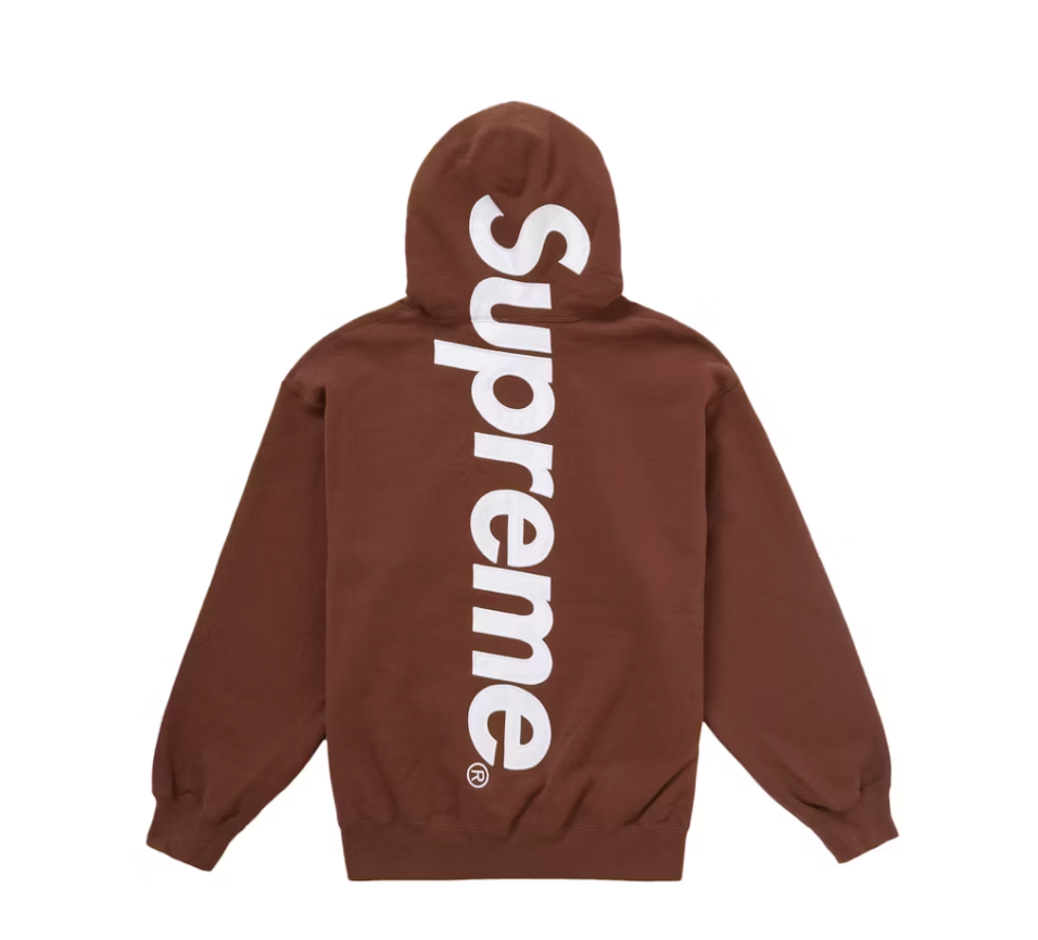 Supreme Satin Applique Hooded Sweatshirt (FW24)