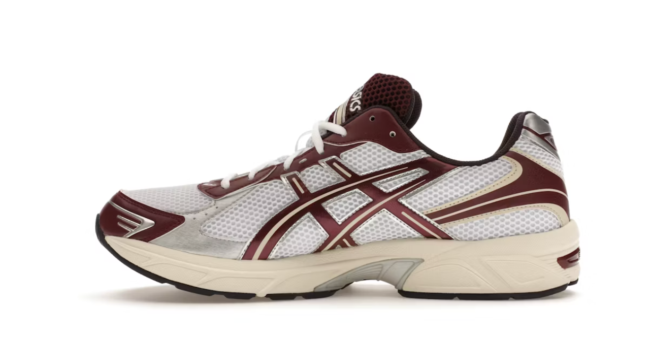 ASICS Gel-1130 White Maroon Banner