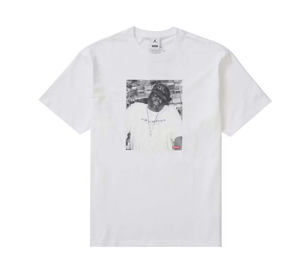 Supreme Jordan Biggie S/S Top White